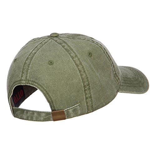 e4Hats.com US Army Retired Military Embroidered Washed Cap - Olive OSFM