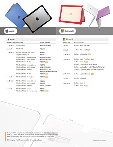 mCover Hard Case Only Compatible for 13.5" Microsoft Surface Laptop (5/4 / 3/2 / 1) with Alcantara Keyboard - Clear