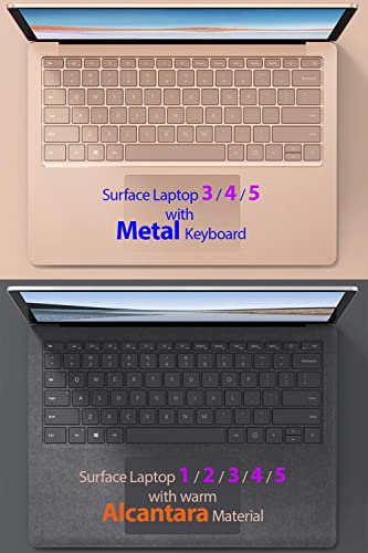 mCover Hard Case Only Compatible for 13.5" Microsoft Surface Laptop (5/4 / 3/2 / 1) with Alcantara Keyboard - Clear