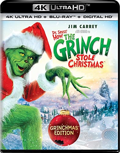 Dr. Seuss' How The Grinch Stole Christmas - Grinchmas Edition 4K Ultra HD + Blu-ray + Digital [4K UHD]