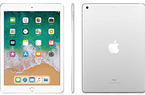 Apple iPad 9.7 with WiFi, 128GB- Silver (2017 Model) - (Renewed)