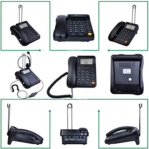 KerLiTar LK-P017 Home Office Corded Phone with Caller ID, Call Center Phone with Speakerphone Business Telephone with Headset Jack House Phone Landline Desktop Telephone