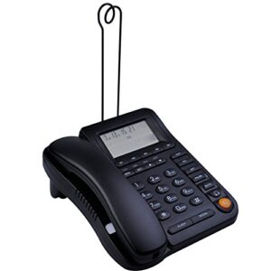 KerLiTar LK-P017 Home Office Corded Phone with Caller ID, Call Center Phone with Speakerphone Business Telephone with Headset Jack House Phone Landline Desktop Telephone