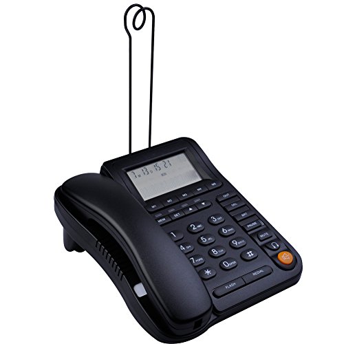 KerLiTar LK-P017 Home Office Corded Phone with Caller ID, Call Center Phone with Speakerphone Business Telephone with Headset Jack House Phone Landline Desktop Telephone