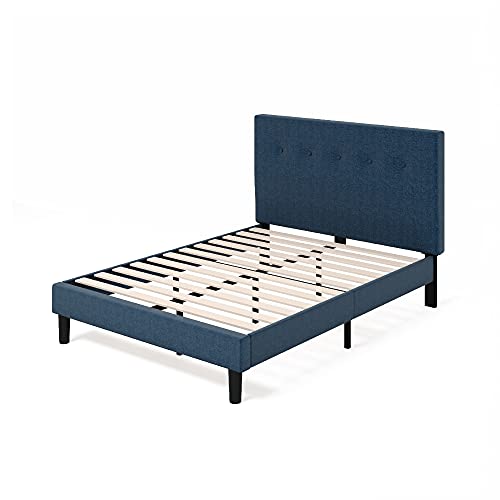 ZINUS Omkaram Upholstered Platform Bed Frame / Mattress Foundation / Wood Slat Support / No Box Spring Needed / Easy Assembly, Full