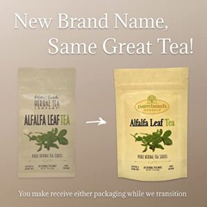 Alfalfa Leaf Tea - Pure Herbal Tea Series by Palm Beach Herbals (30 Tea Bags) 100% Natural