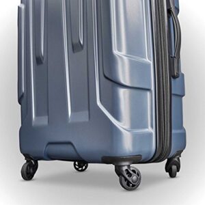 Samsonite Centric Hardside Expandable Luggage with Spinner Wheels, Blue Slate, Checked-Medium 24-Inch