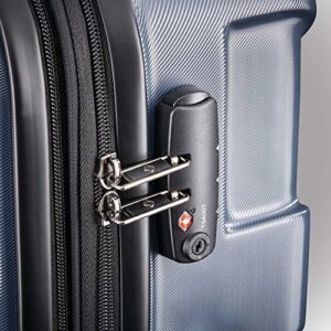 Samsonite Centric Hardside Expandable Luggage with Spinner Wheels, Blue Slate, Checked-Medium 24-Inch