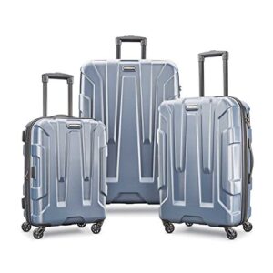 samsonite centric hardside expandable luggage with spinner wheels, blue slate, 3-piece set (20/24/28)