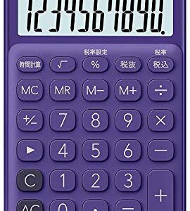 Casio SL-300C-PL-N Colorful Calculator Purple 10 Digits Notebook Type