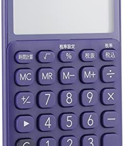 Casio SL-300C-PL-N Colorful Calculator Purple 10 Digits Notebook Type