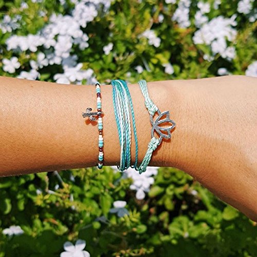 Pura Vida Marina Originals Bracelet - Waterproof, Artisan Handmade, Adjustable, Threaded, Fashion Jewelry for Girls/Women