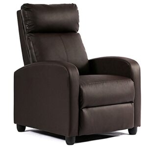 fdw recliner chair reclining sofa leather chair home theater seating lounge with padded seat backrest