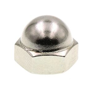prime-line 9077384 acorn cap nuts, 1/4 in.-20, zinc plated steel (20 pack)