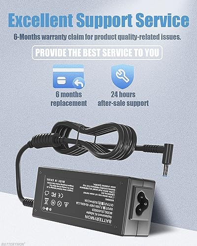 45W 19.5V 2.31A Laptop Power Adapter Charger for HP 741727-001 721092-001 719309-001 HSTNN-DA40 ADP-45WD B, Compatible with Pavilion TouchSmart 11 13 15 Series Notebook