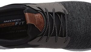 Skechers Men's Classic Fit-Delson-Camden Sneaker, Black/Grey,11 Wide US