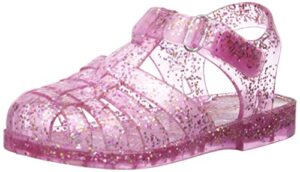 oshkosh b'gosh girl's marie jelly sandal, pink, 10 m us toddler