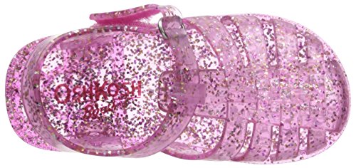 OshKosh B'Gosh Girl's Marie Jelly Sandal, Pink, 10 M US Toddler