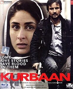 kurbaan (new single disc blu-ray, hindi language, with english subtitles, released by utv)