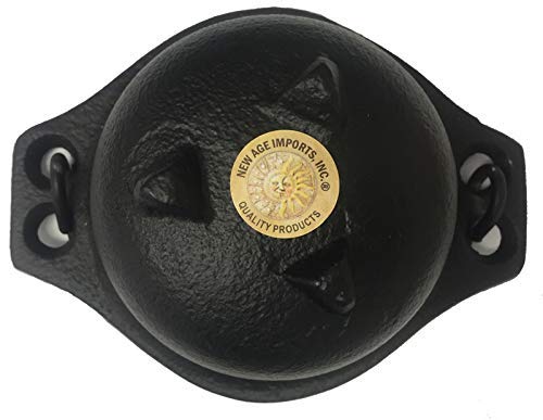 Cast Iron Cauldron w/Handle, Ideal for smudging, Incense Burning, Ritual Purpose, Decoration, Candle Holder, etc. (4" Diameter Handle to Handle, 2.5" Inside Diameter)