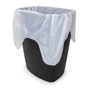 plasticplace 4 gallon trash bags │ 0.5 mil │ white garbage can liners │ 17" x 18" (250 count)