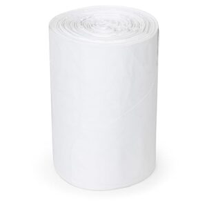 Plasticplace 4 Gallon Trash Bags │ 0.5 Mil │ White Garbage Can Liners │ 17" x 18" (250 Count)