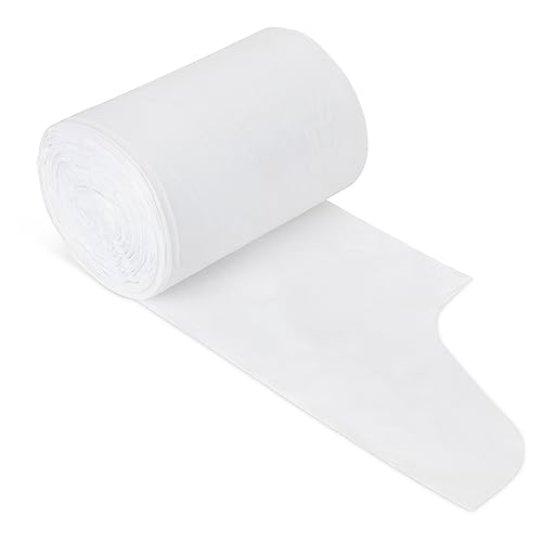 Plasticplace 4 Gallon Trash Bags │ 0.5 Mil │ White Garbage Can Liners │ 17" x 18" (250 Count)