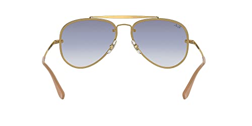 Ray-Ban RB3584N Blaze Aviator Sunglasses, Gold/Clear Gradient Light Blue, 61 mm