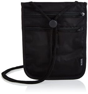 samsonite rfid security neck pouch, black, one size