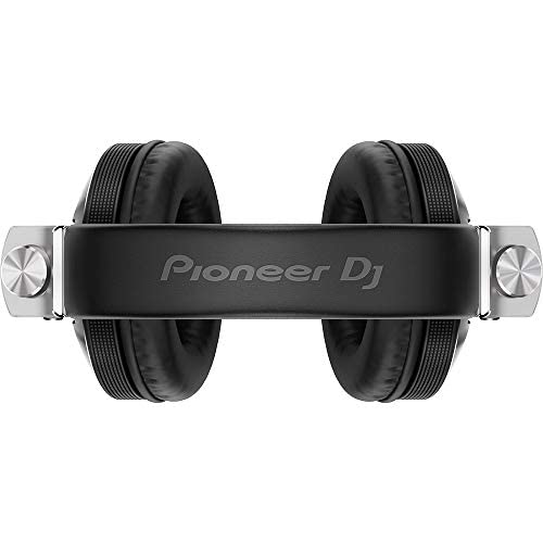 Pioneer DJ HDJ-X10-S - Closed-back Circumaural DJ Headphones with 50mm Drivers, with 5Hz-40kHz Frequency Range, Detachable Cable, and Carrying Case - Silver