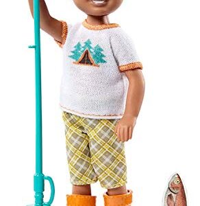 Barbie Camping Fun Boy w/Fishing Pole