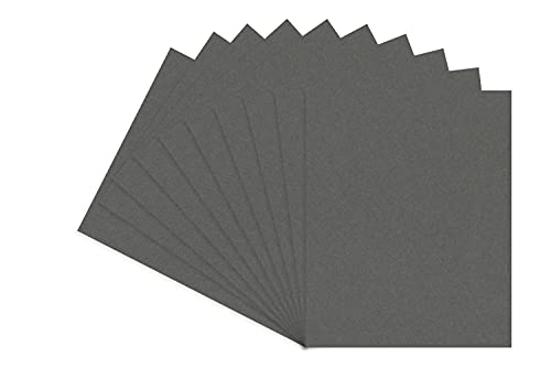 Charcoal Grey 11x14 Backing Board - Uncut Photo Mat Board (10-Sheets)