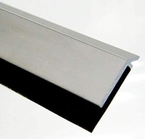 pemko 085641 315cn42 door bottom sweep, clear anodized aluminum with black insert, 0.25" width, 42" length, aluminum