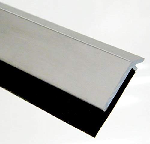 Pemko 085641 315CN42 Door Bottom Sweep, Clear Anodized Aluminum with Black Insert, 0.25" Width, 42" Length, Aluminum