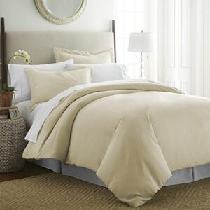 Linen Market Duvet Cover Set, King, Cream, SS-Duvet-King-Cream, King/California King