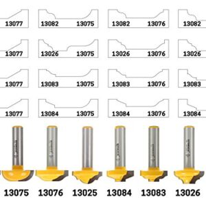 YONICO CNC Cabinet Door Raised Panel Router Bit Ogee Panel 1/2-Inch Shank 13076