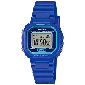 casio women's la-20wh-2acf classic digital display quartz blue watch