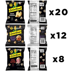 Smartfood Popcorn Variety Pack, 0.5 Ounce (Pack of 40)