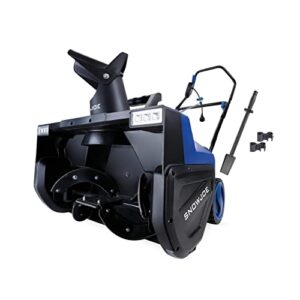 snow joe sj627e electric walk-behind snow blower w/ dual led lights, 22-inch, 15-amp