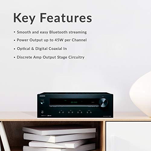 Onkyo TX-8220 2 Home Audio Channel Stereo Receiver with Bluetooth,black