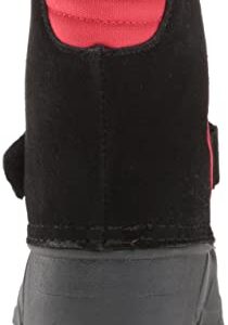 totes Boy's Unisex Kids Bradley Snow Winter Boots, Black/Red, 11 Little