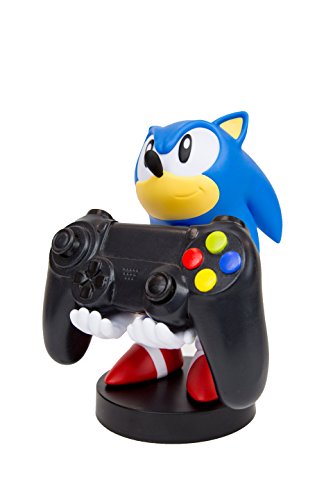 Exquisite Gaming: Sonic - Mobile Phone & Gaming Controller Holder, Sonic The Hedgehog Device Stand, Cable Guys, Sony Licensed Figure