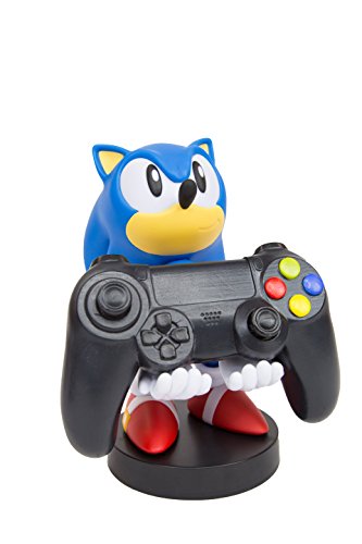 Exquisite Gaming: Sonic - Mobile Phone & Gaming Controller Holder, Sonic The Hedgehog Device Stand, Cable Guys, Sony Licensed Figure