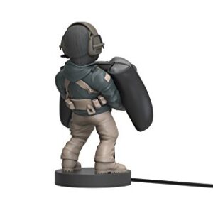 Power Up Factory Exquisite Gaming: Call of Duty: Lt. Simon "Ghost" Riley - Original Mobile Phone & Gaming Controller Holder, Device Stand, Cable Guys, Licensed Figure