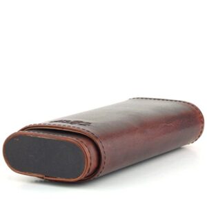 Leather Cigar Case - Two Tone Aniline Leather - [Tan]