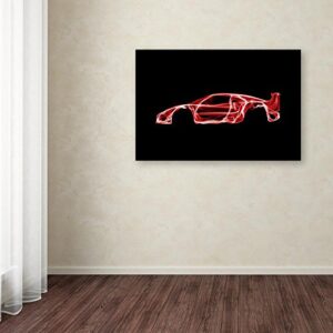 Ferrari F40 by Octavian Mielu, 12x19-Inch Canvas Wall Art