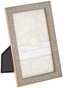 lawrence frames lawrence royal designs 4x6 turner gold and glitter metal picture frame