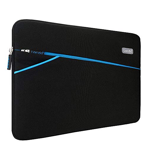 Lacdo 13 inch Laptop Sleeve Case for 13 inch New MacBook Air M2 A2681 M1 A2337 A2179 A1932, 13" New MacBook Pro M2 M1 A2338 A2251 A2289 A2159 A1989, 12.9" New iPad Pro 5th 4th 3rd Computer Bag, Black