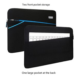 Lacdo 13 inch Laptop Sleeve Case for 13 inch New MacBook Air M2 A2681 M1 A2337 A2179 A1932, 13" New MacBook Pro M2 M1 A2338 A2251 A2289 A2159 A1989, 12.9" New iPad Pro 5th 4th 3rd Computer Bag, Black