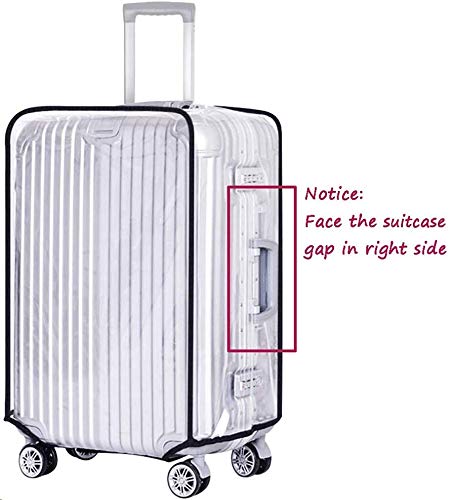 JenKin Luggage Protector Suitcase Cover PVC Waterproof Travel Suitcase Fits Most 20" 22" 24" 26" 28" (30'')